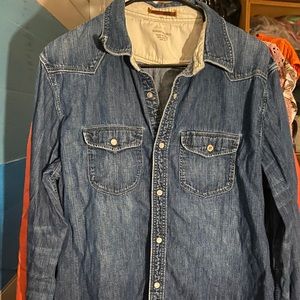 Banana Republic 100% cotton jean button down